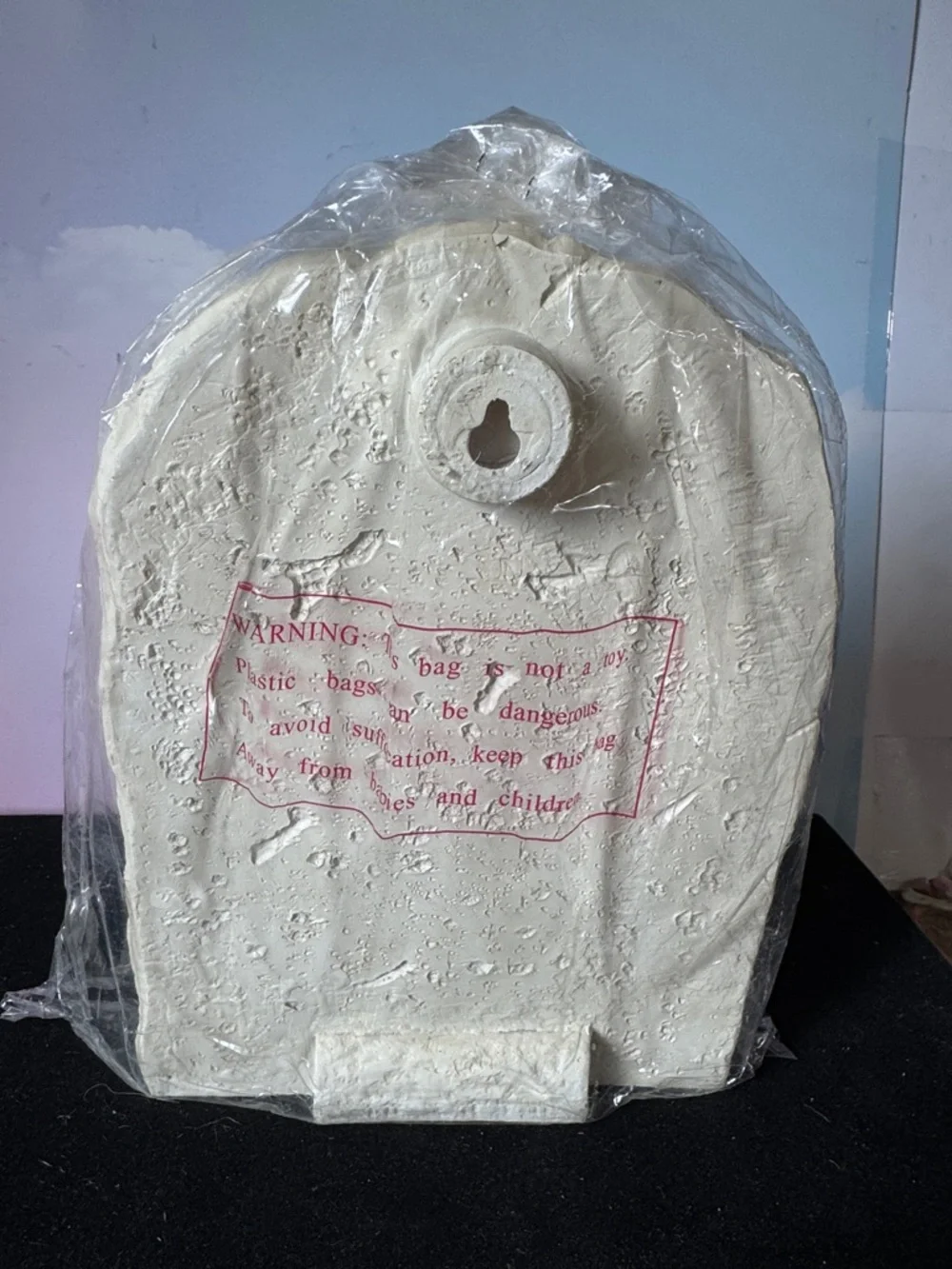 Angel Wings 'Bless This Home' polystone Wall Plaque - Cream
